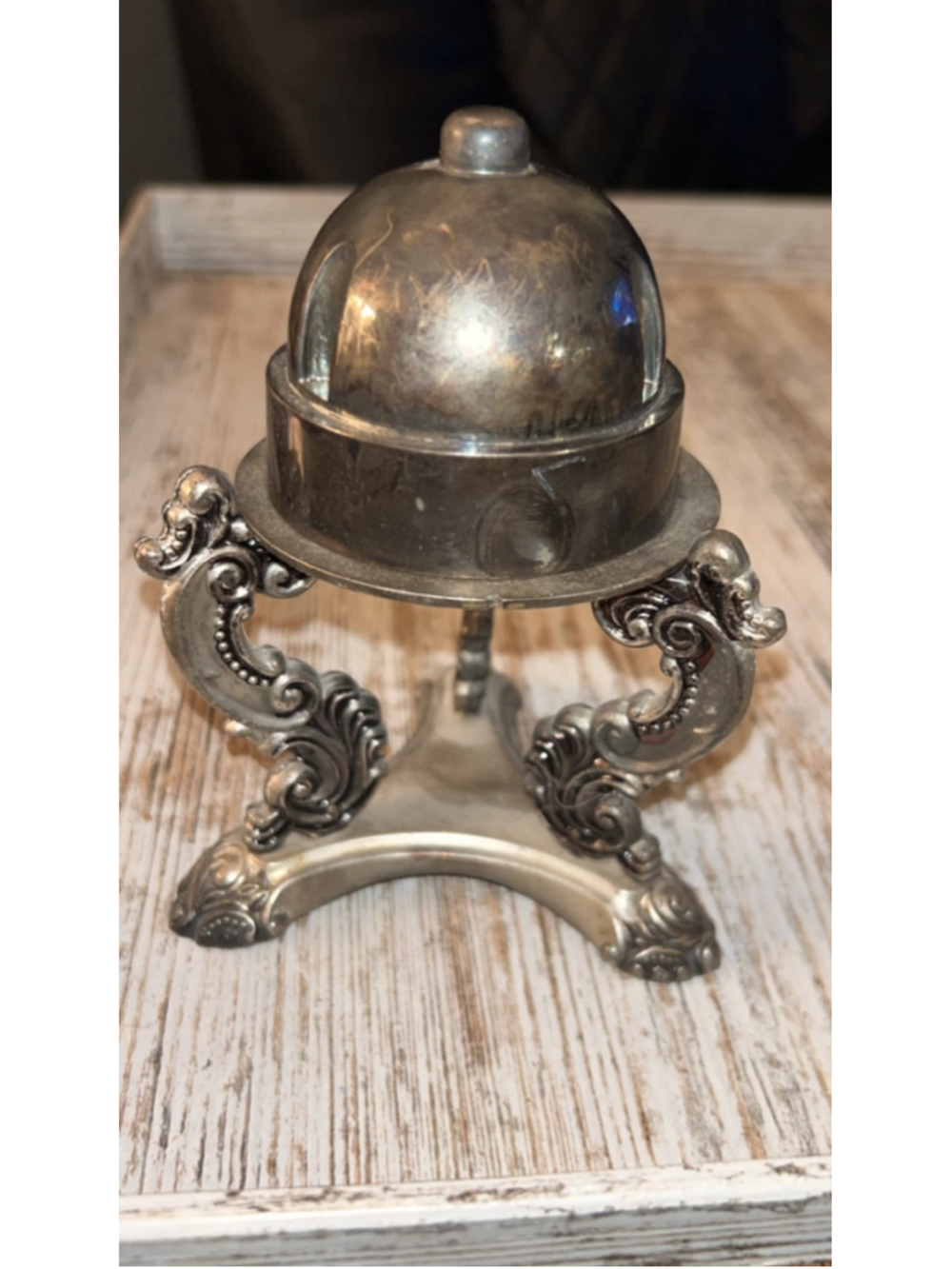 Godinger Silver Tone Serveware Butter/Caviar Dish One Size